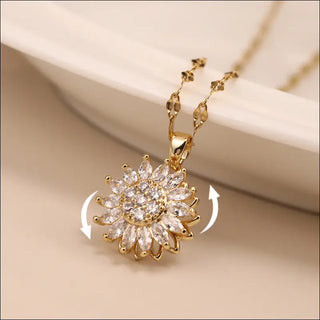 K-AROLE™️ Elegant Sunflower Pendant Necklace