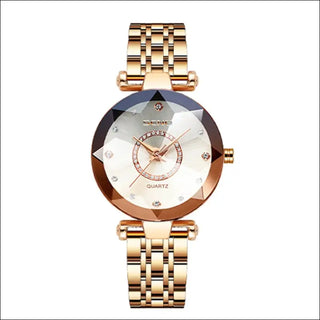 K-AROLE™️ Elegant Two-Tone Ladies Analog Watch - White