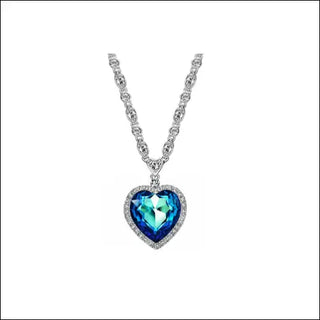 K-AROLE™️ Exquisite Blue Heart Pendant Necklace - bijoux