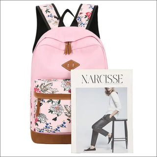 K-AROLE™️ Floral Backpack and Lunch Bag Set - Stylish