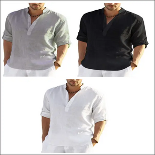 K-AROLE™️ Luxurious Men’s Linen Blend Casual Shirts