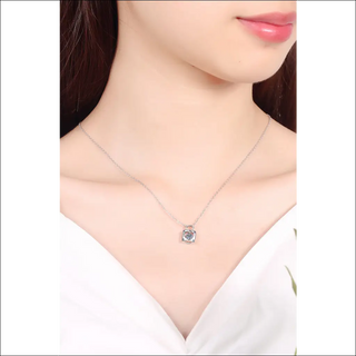 K-AROLE™️ Moissanite Lock Pendant Necklace - Silver