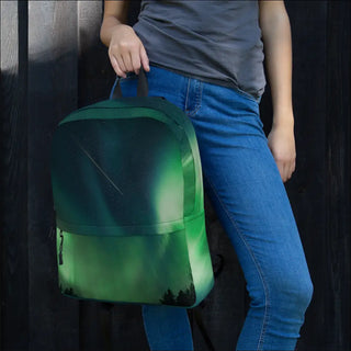 K-AROLE Premium Green Galaxy Backpack - Explore the Cosmos