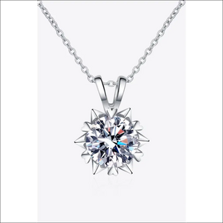 K-AROLE™️ Sparkling Cubic Zirconia Floral Pendant