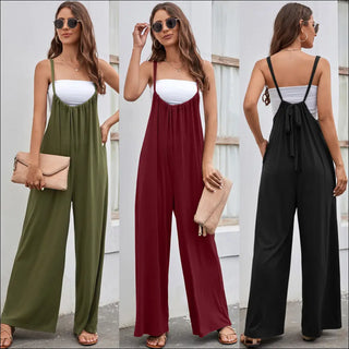 K-AROLE™️ Strap High Waist Casual Wide Leg Jumpsuit