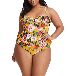 Women’s Conservative Slimming Hot Spring Split Swimsuit - 6