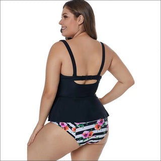 Women’s Conservative Slimming Hot Spring Split Swimsuit -