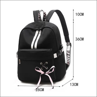 K-AROLE Trendy Korean Fashion Backpack - Large Capacity