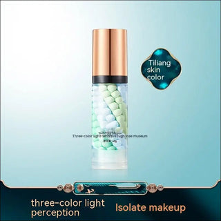 Tricolor Rainbow Makeup Primer Brightening Skin Color