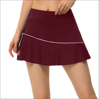 K-AROLE™️™️- Workout Pleated Skorts - Burgundy - dress