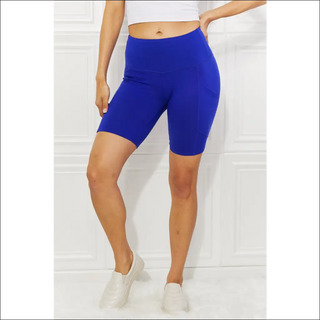 K-AROLE™️ Zena Vibrant Blue Biker Shorts - Royal / S