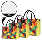 K-AROLE®️ Multi-Color Geometric Patchwork Handbag - L