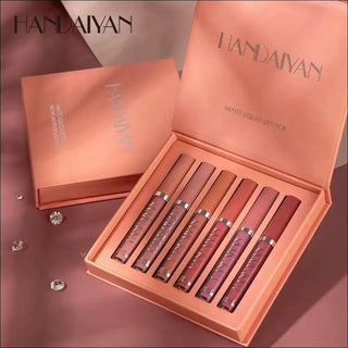 Kit 6 Batons Beauty Lip Handaiyan - 16h De Duração - MQ014 -