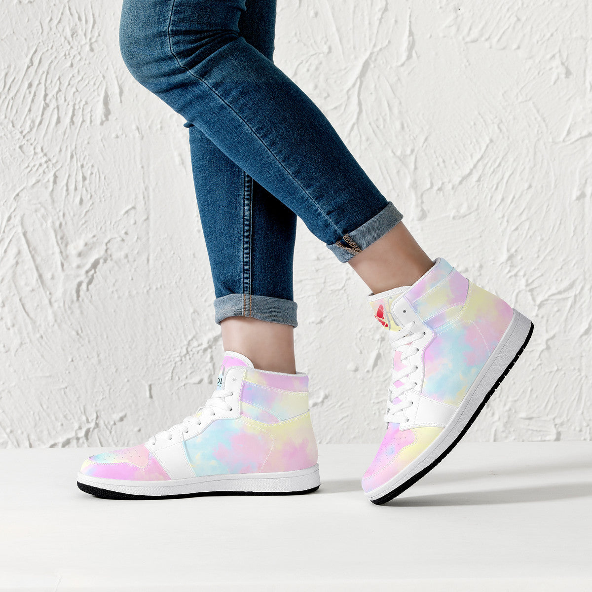 K-AROLE®️ Iridescent High-Top Sneakers: Elevate