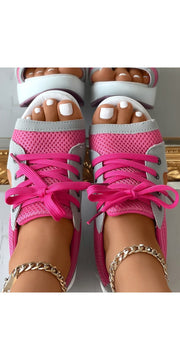 Lace-up Muffin Sandals
