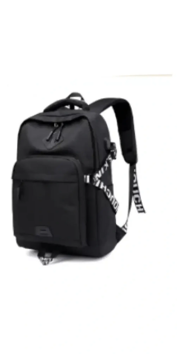 Laptop Backpack USB Charge Backpacks - Black Customized -