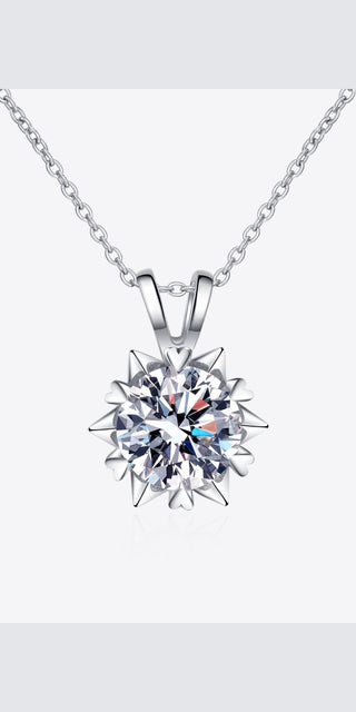Learning To Love 925 Sterling Silver Moissanite Pendant