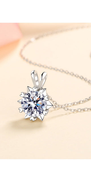 Learning To Love 925 Sterling Silver Moissanite Pendant