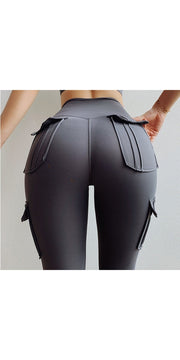 leggings K-AROLE with pockets workout gym legging scrunch butt yoga pants sport women fitness leggings