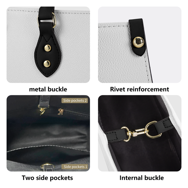 Luxury Women PU Tote Bag - Black - One Size - bags