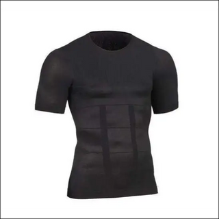 Male Chest Compression T-shirt Fitness Hero Belly Buster