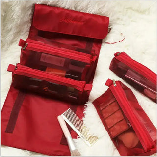 Medium Polyester Cosmetic Bag | Trendy Design | 4-Piece Set | Shop Now! K-AROLE