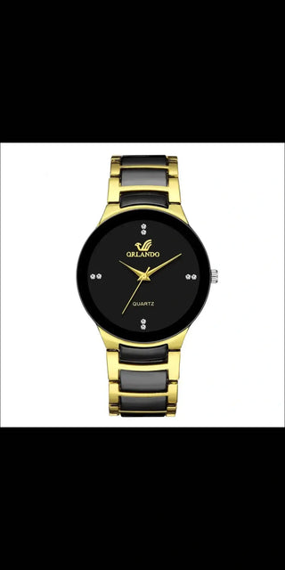 Men Quartz Business Wristwatch Watch - Style1 Black