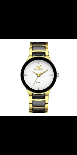 Men Quartz Business Wristwatch Watch - Style1 White