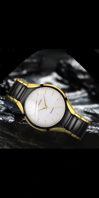 Men Quartz Business Wristwatch Watch - Style2 White