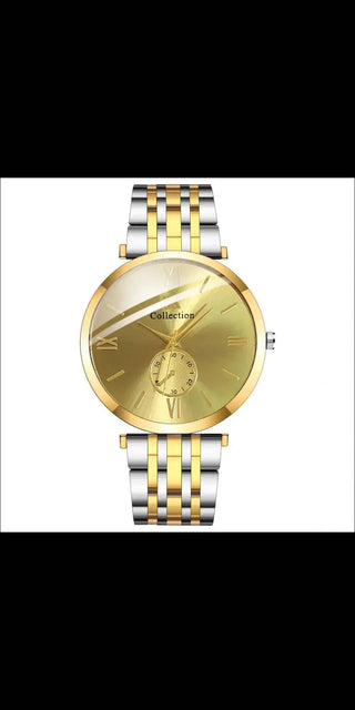 Men Quartz Business Wristwatch Watch - Style4 Gold