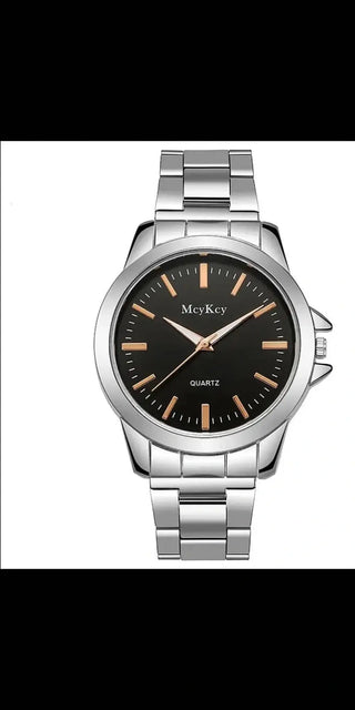 Men Quartz Business Wristwatch Watch - Style5 Black