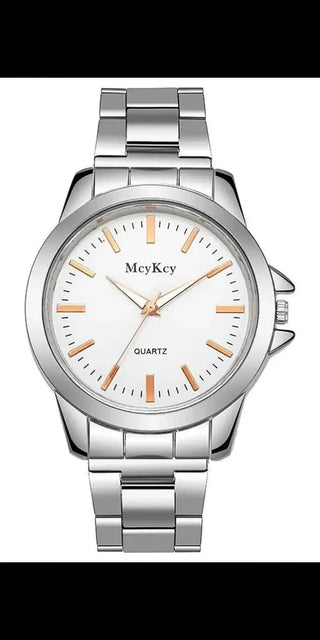 Men Quartz Business Wristwatch Watch - Style5 White