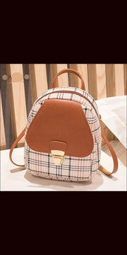 Mini Backpack Purse - Brown