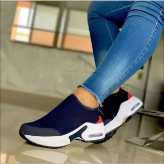 Blue Navy Sneakers: Elevate your shoe game with these sleek and stylish navy blue sneakers. Designed for both comfort and fashion, these sneakers feature a modern silhouette, premium materials, and a versatile color that pairs well with any outfit. Whether you're hitting the streets or heading to the gym, these navy blue sneakers will keep you looking cool and confident. Step up your footwear game with this timeless and versatile pair.