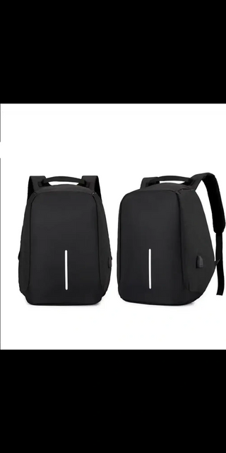 Sleek and functional USB-charging backpack from K-AROLE: water-resistant design, spacious compartments for daily essentials.