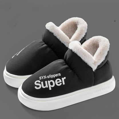 New Covered Heel Down Cotton Slippers For Women Winter Warm