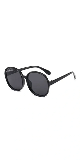 New Round Frame Sunglasses Women Retro Brand Designer Brown