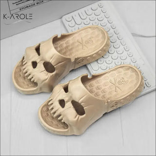 Personalized Skull Design Slippers Bathroom Indoor Outdoor