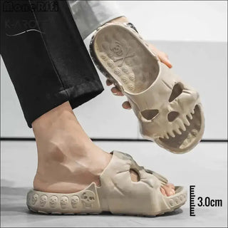 Personalized Skull Design Slippers Bathroom Indoor Outdoor