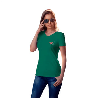 Premium Fitted Green T-Shirt - K-AROLE Women’s Essential Tee