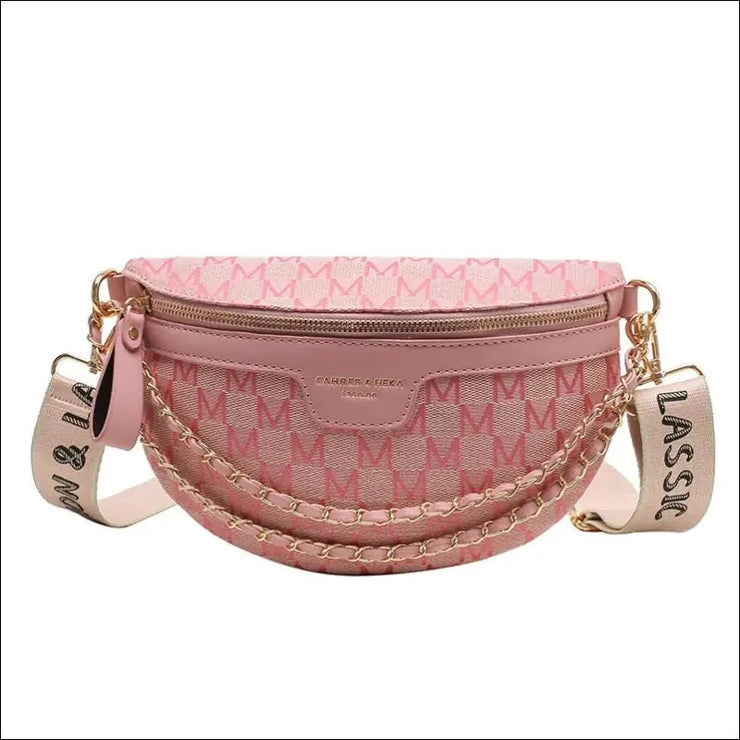 Printed Letter Plaid Pattern Fanny Packs For Women