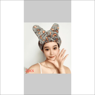 Retro - Inspired Bow Shower Cap - Luxurious Headwear for a Relaxing Spa Day - K - AROLE