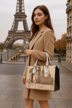 K-AROL™Elegant London Skyline Tote Bage