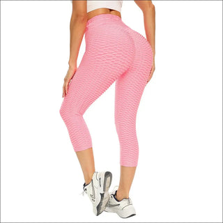 Sculpting Seamless High-Waisted Capri Leggings - Slimming