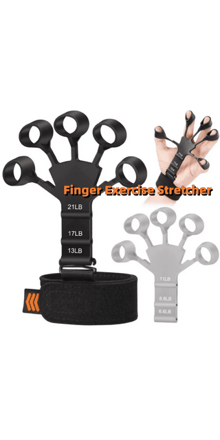 Silicone Grip Hand Exerciser - Finger Stretcher Strength Trainer - K - AROLE