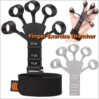 Silicone Grip Hand Exerciser - Finger Stretcher Strength Trainer - K - AROLE