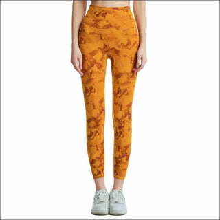 Sleek & Stylish K-AROLE™️ Marble Print Leggings - Maple