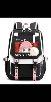 Spy X Family Anya Forger Backpacks Anime Waterproof Laptop