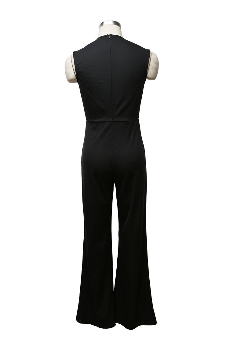 Square Neck Slim Sexy Women’s Jumpsuit Flared Trousers -
