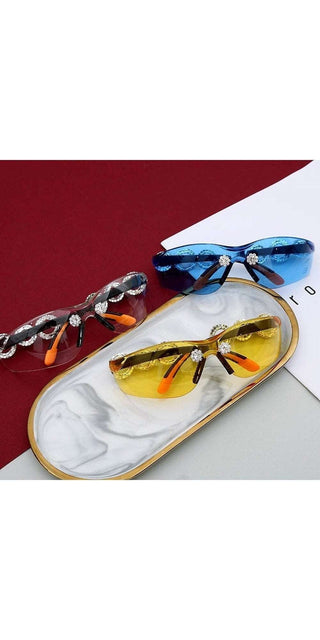 Stay Stylish and Protected with K-AROLE Crystal Sunglasses |